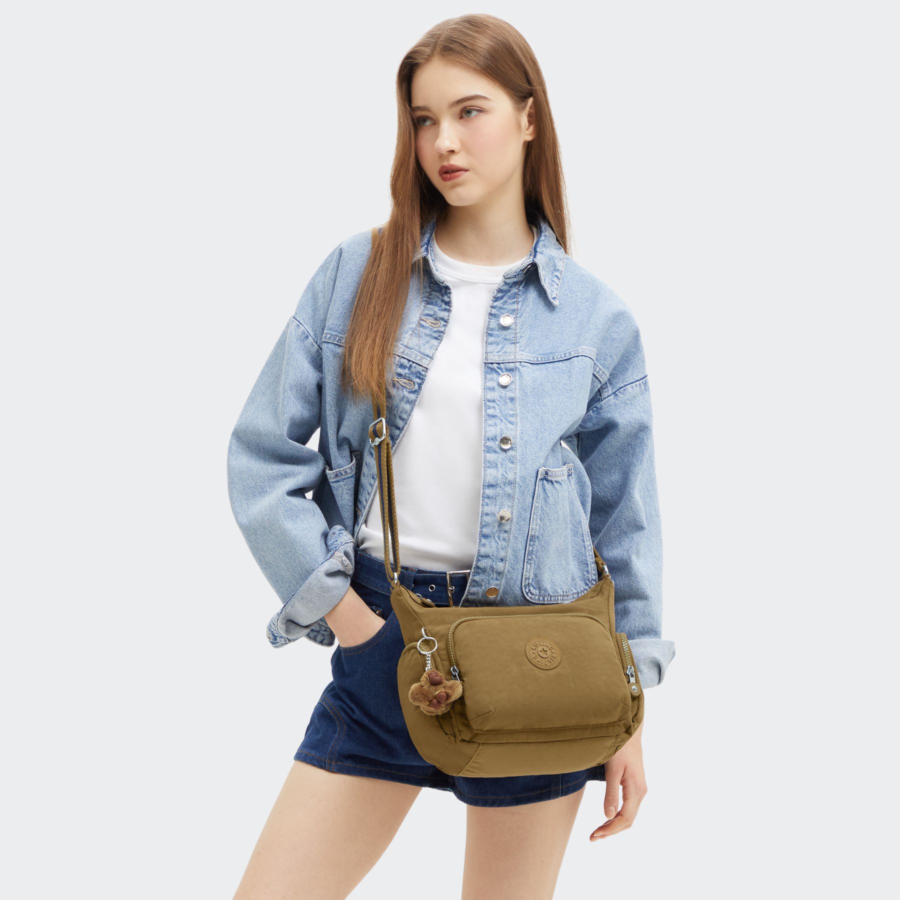 GABB S Sac à bandoulière de taille moyenne avec bandoulière réglable - Dry Laurel