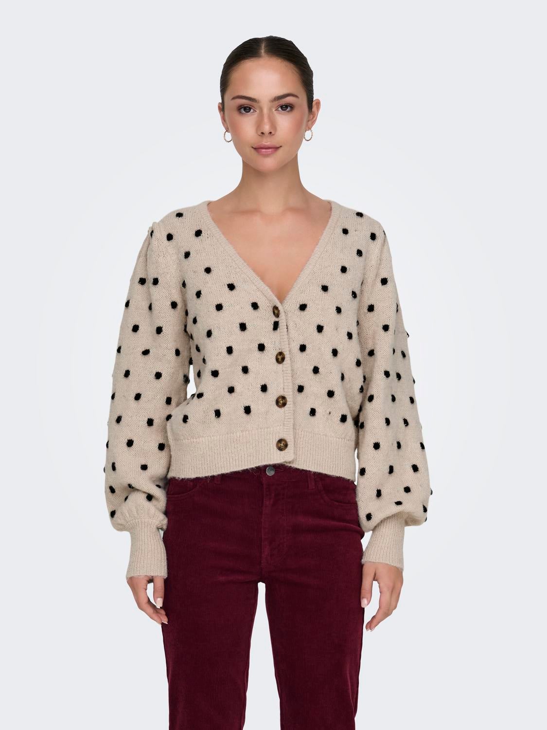 JDYSIGRID Strickjacke Cement