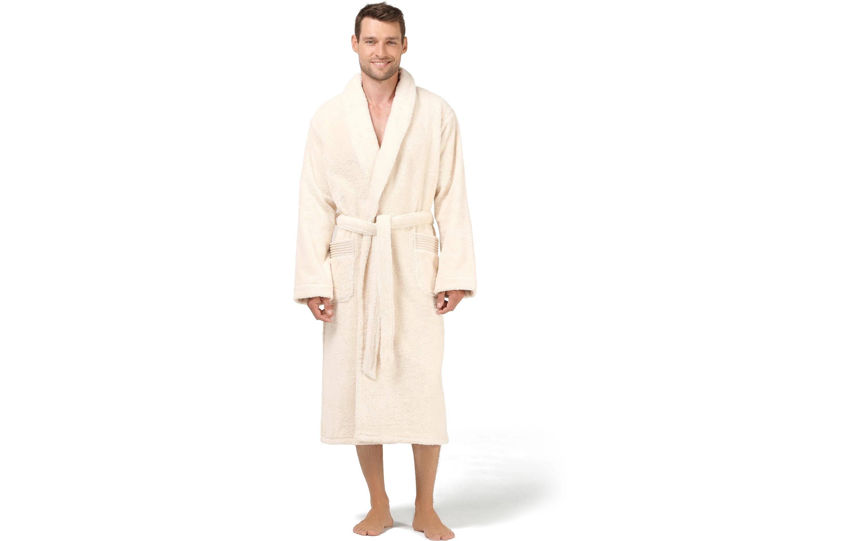 Bademantel Wellness XL, Nature<br>Schalkragenmantel