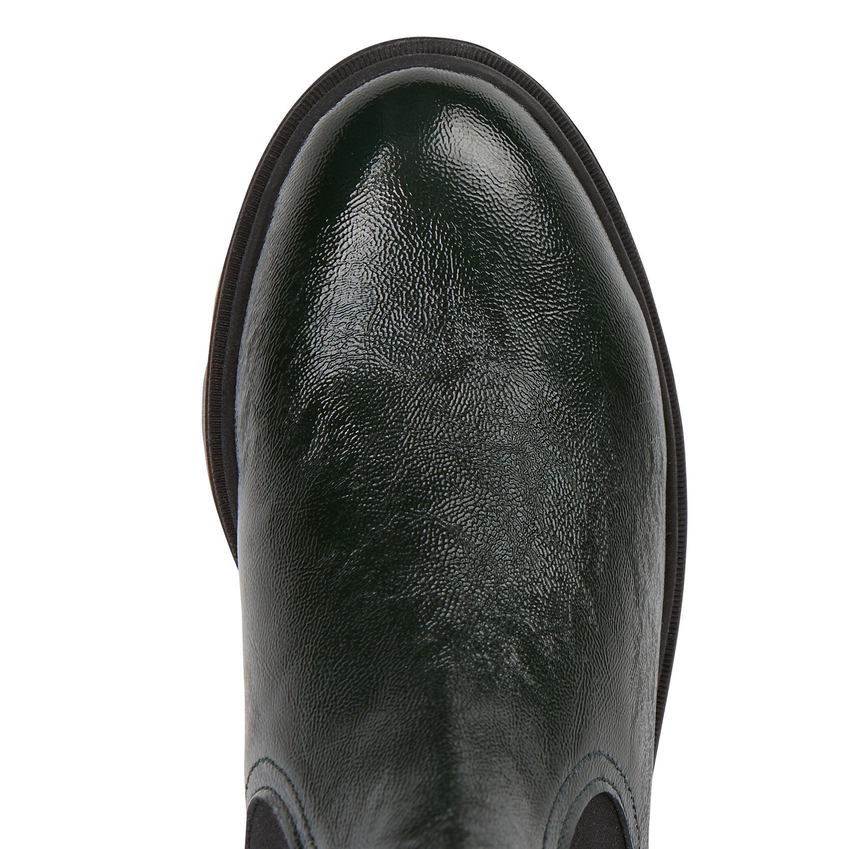 PUCA - Boots à talon en cuir brillant | Vert