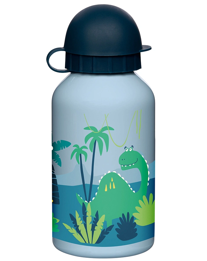 Edelstahl-Trinkflasche DINO 0,35l in blau