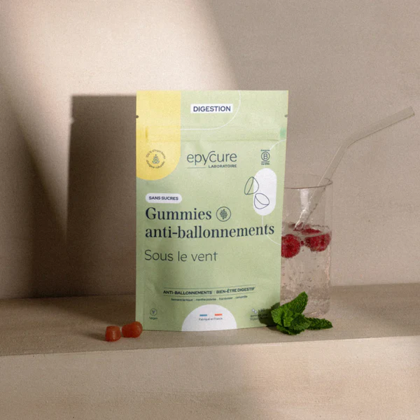 Epycure Gummies Anti Ballonnements - x60 gummies - 1 mois 60 gummies - 1 mois de cure