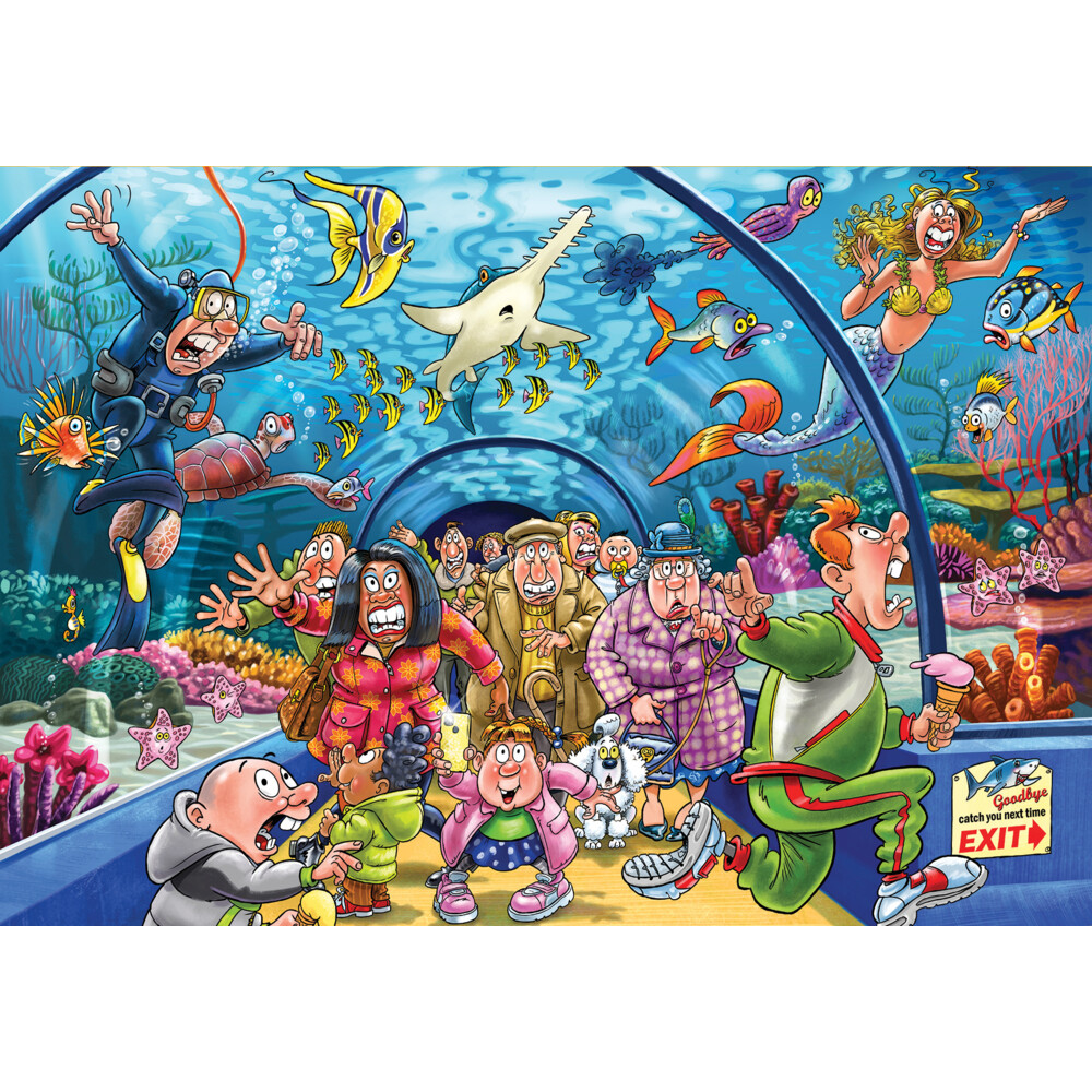 Jumbo Wasgij Puzzel 43 Aquarium Antics! 1000 Stukjes