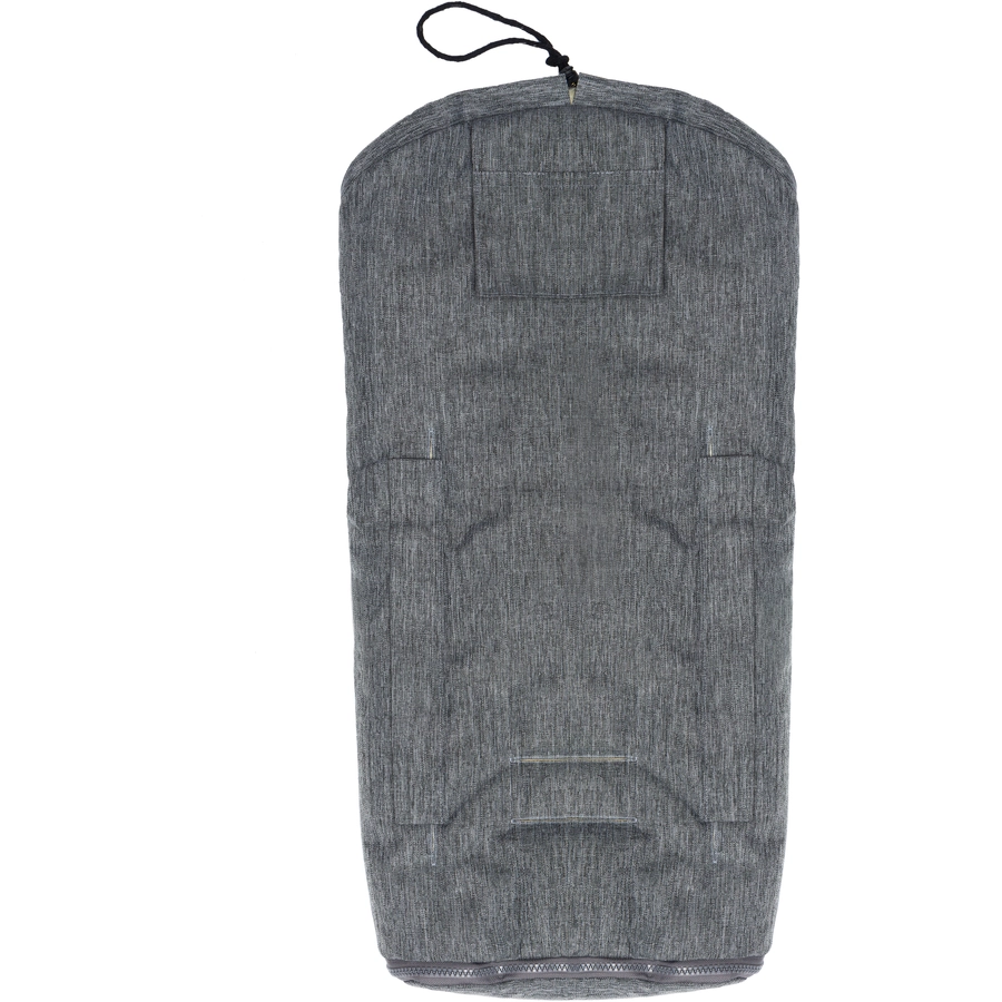 fillikid Winterfußsack Pamir für Babyschale Echtfell Hellgrau Melange