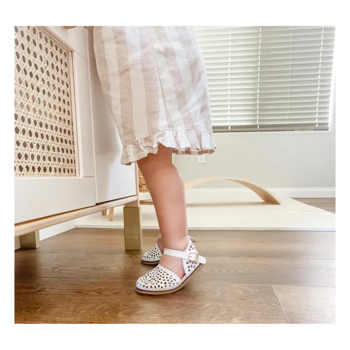 Consciously Baby Sandales Ajourées Cuir | Blanc