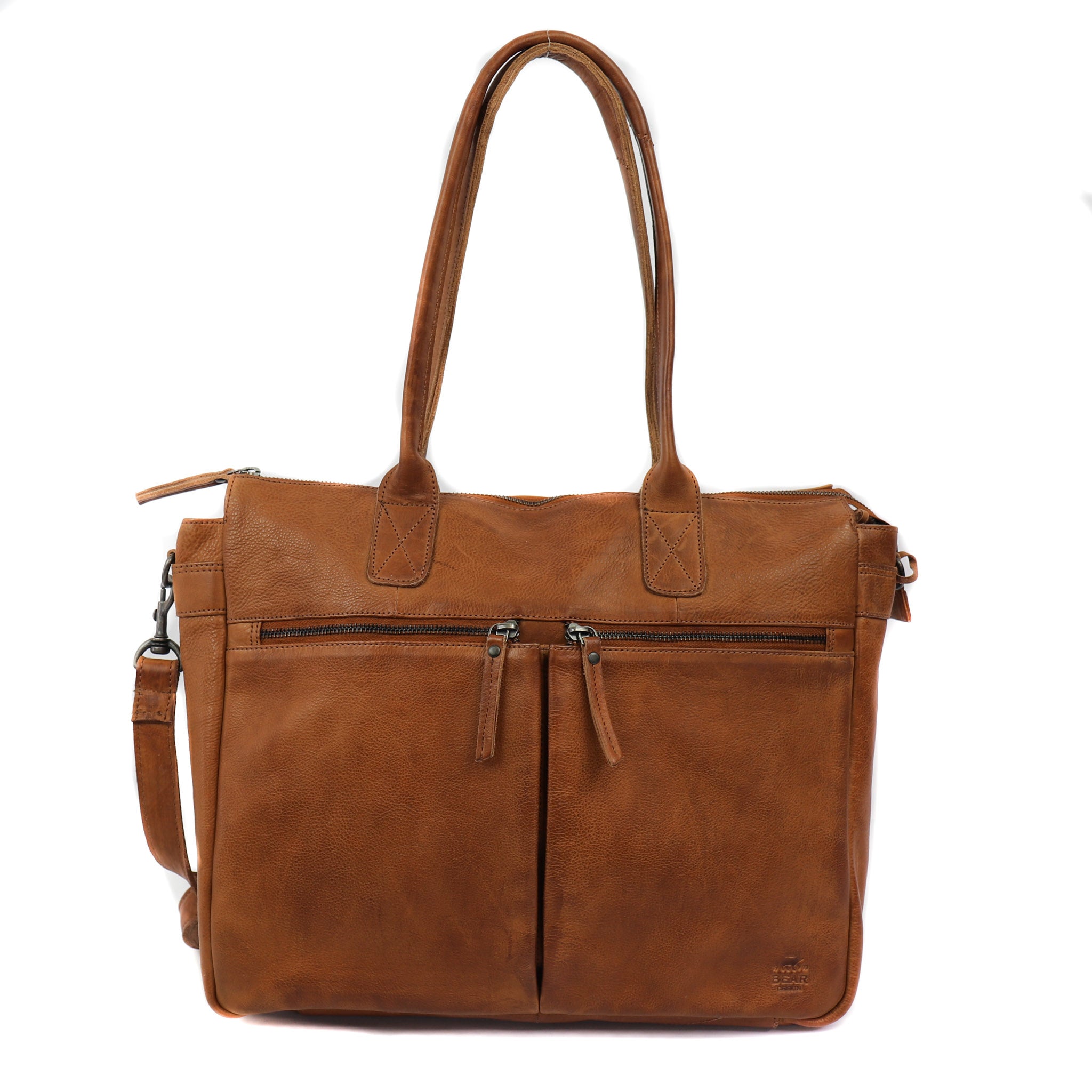 Hand-/schoudertas 'Binni' cognac Cognac