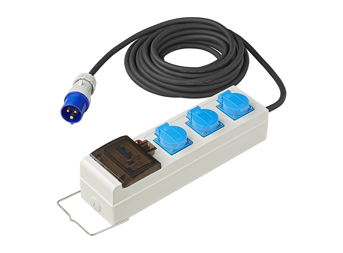 ProPlus tent/vouwwagen verdeeldoos - 20 meter