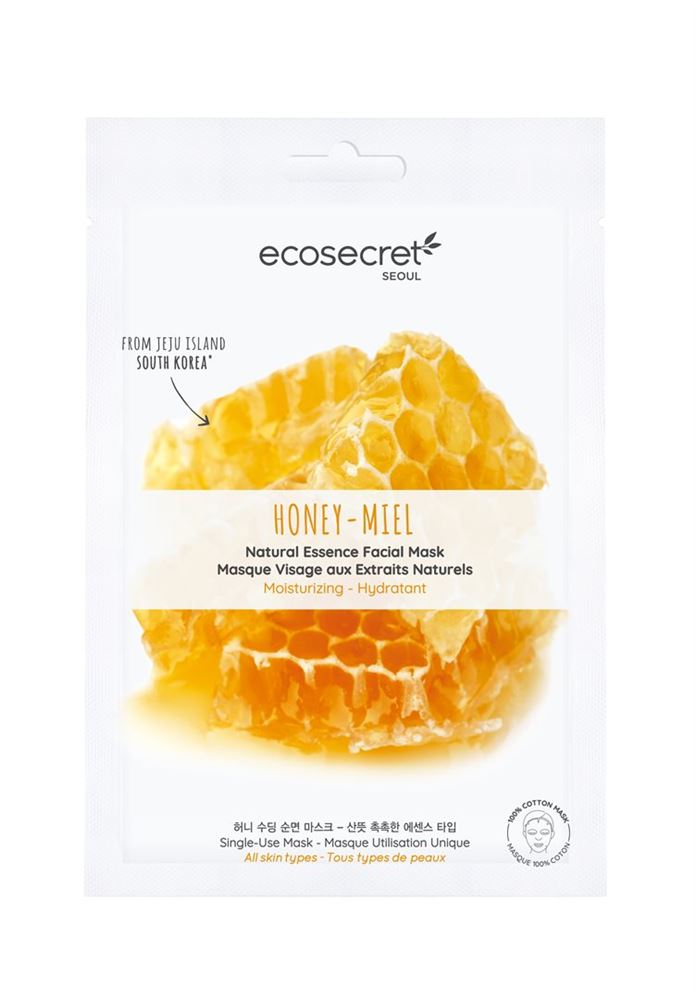 ecosecret Gesichtsmaske<br>20 ml, Beutel, feuchtigkeitsspendend Honig