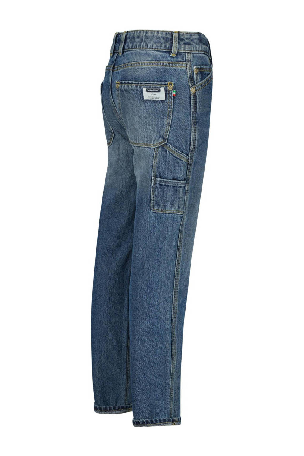 Vingino straight leg jeans dark blue denim