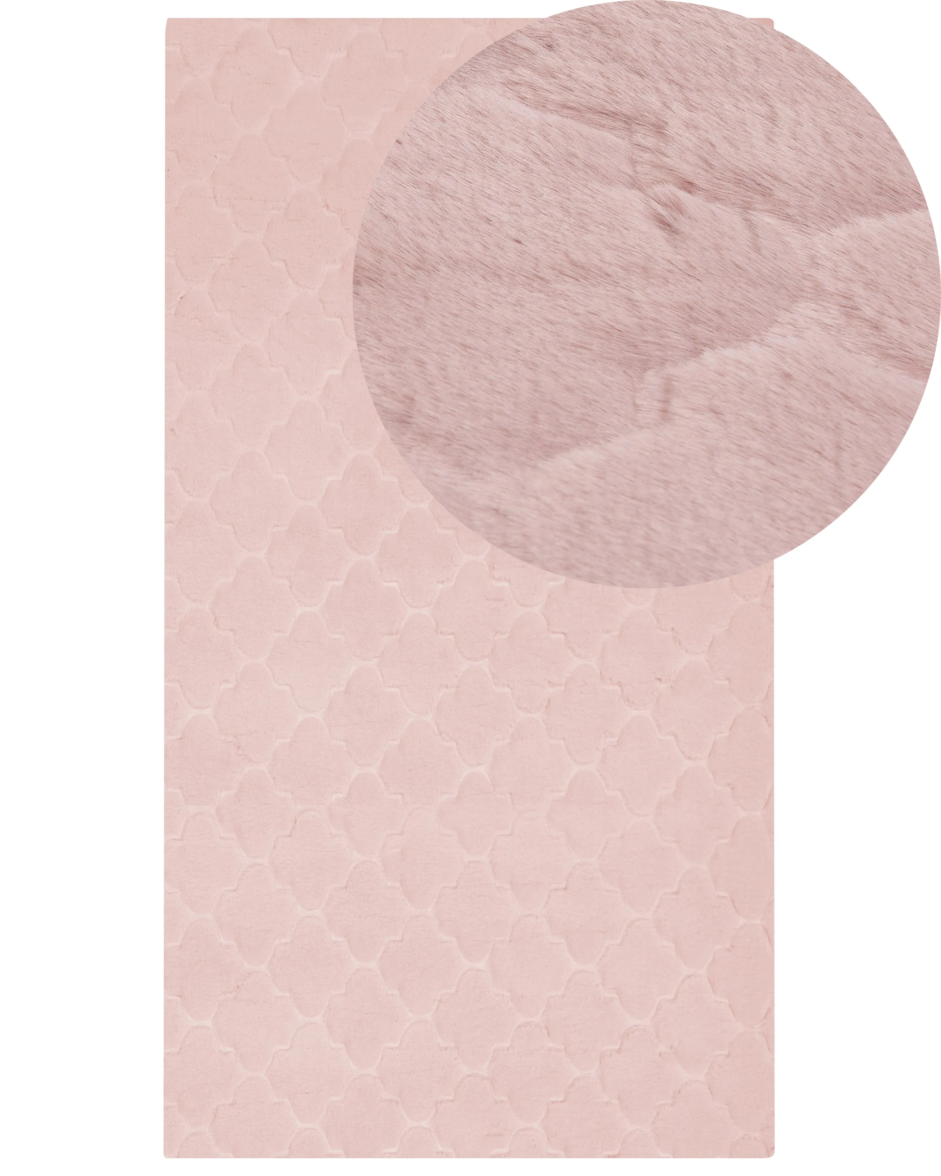 Kunstbontkleed GHARO Roze 80 x 150 cm