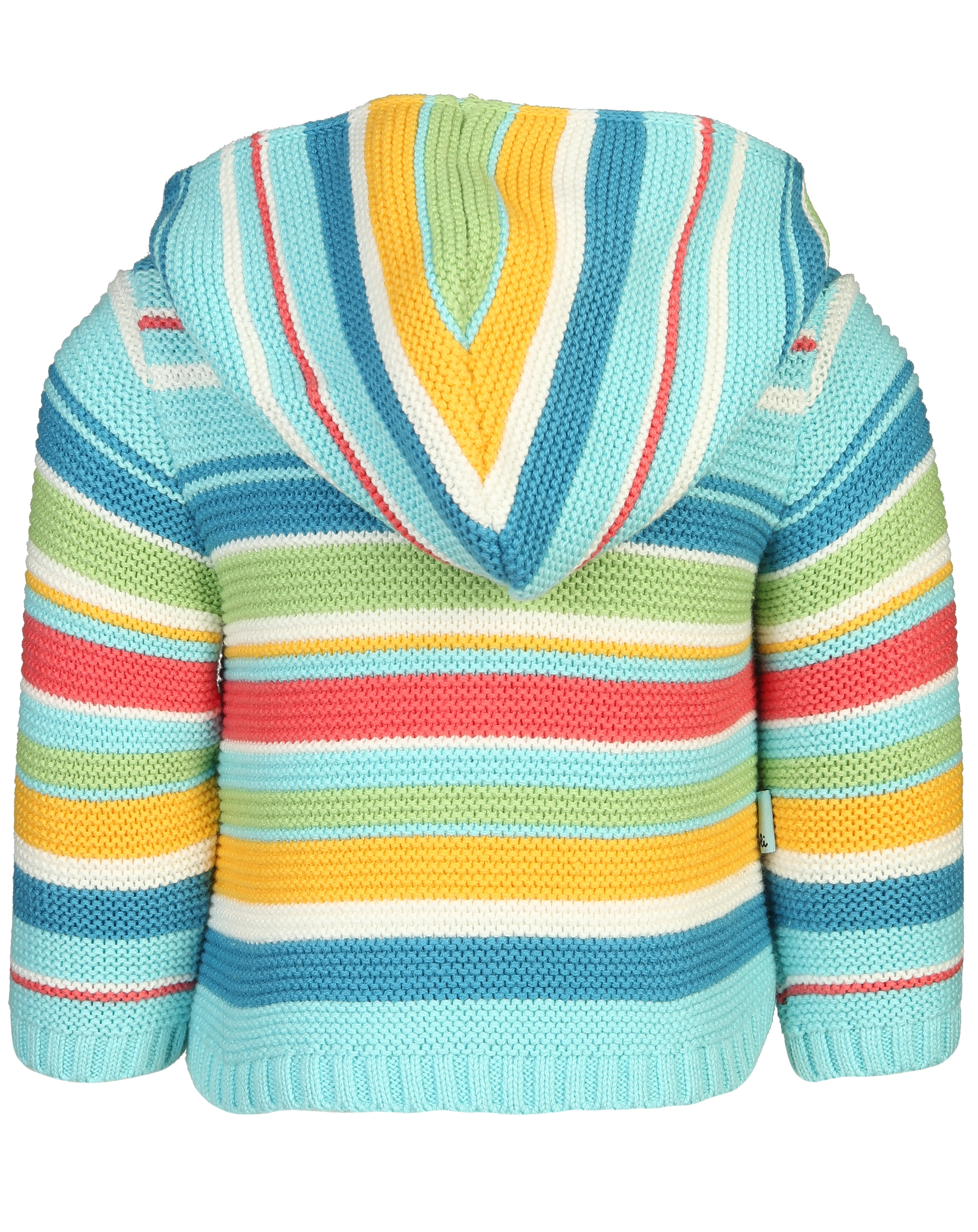 Strickjacke KARIBIK gestreift in aqua/bunt