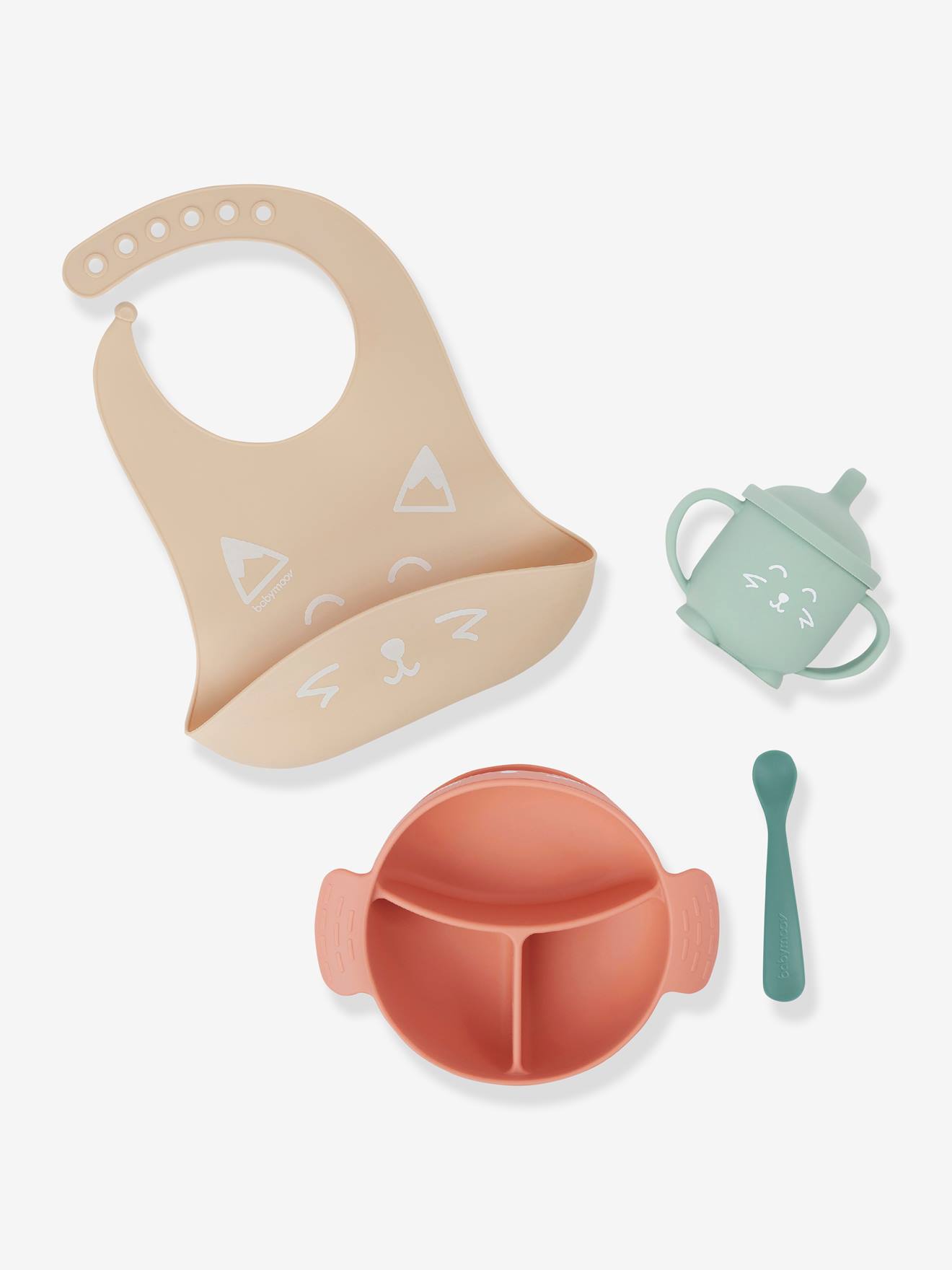 Porta-alimentos Learn'isy BABYMOOV, vermelho claro, liso