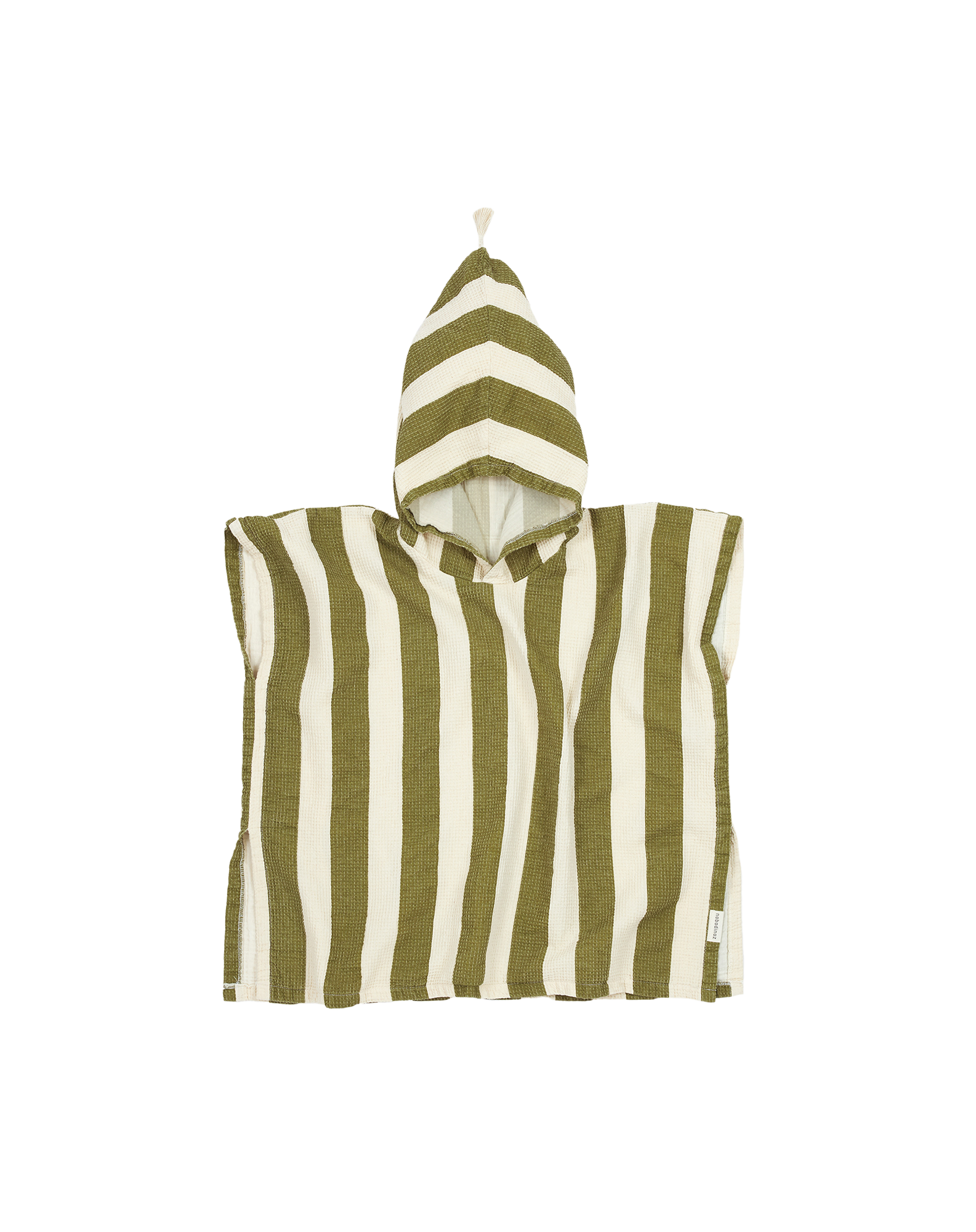 Poncho de plage 3-6y doublure en gaze de coton portofino | Vert