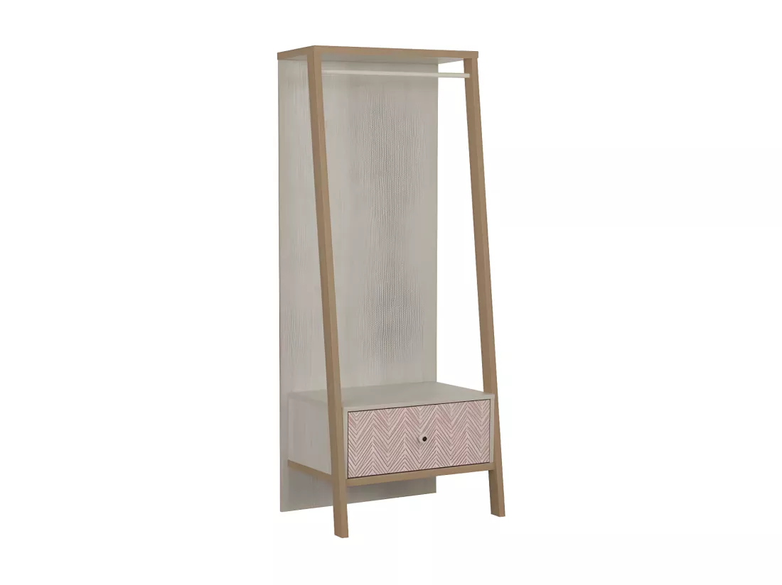 Chambre Enfant Complète (120*200) Bois blanchi - SOLVEIG