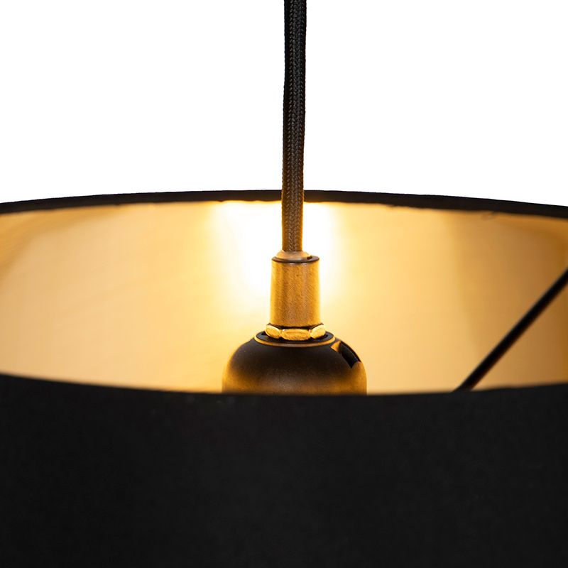 Moderne hanglamp zwart 2-lichts- Lofty