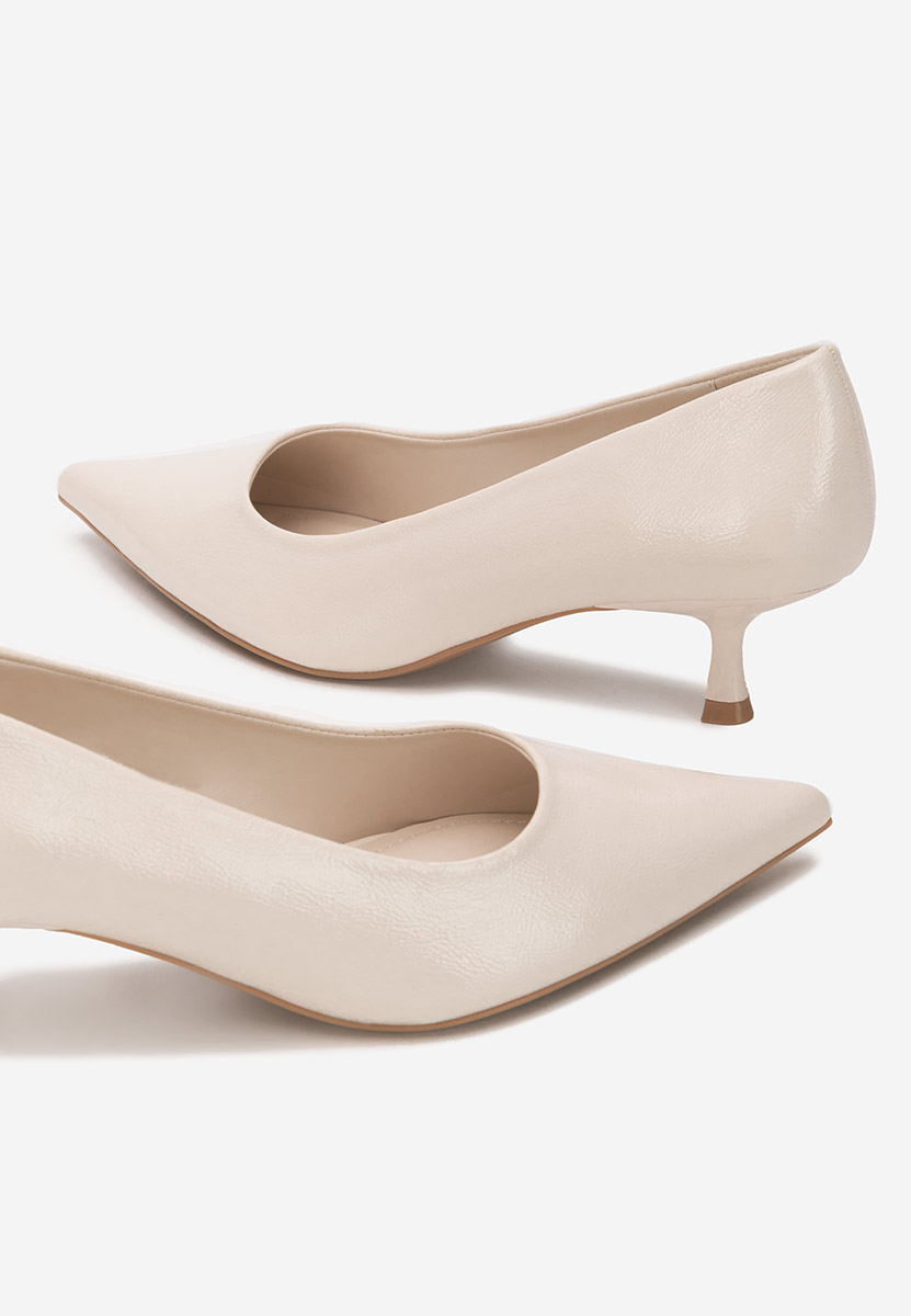 Chaussures à petit talon beige Dianela