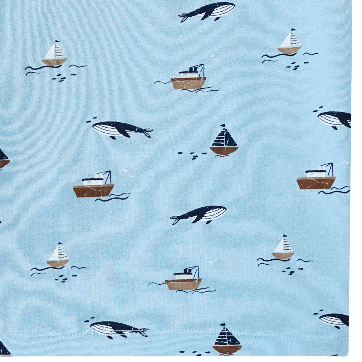 Topolino Jungen T-Shirt mit Allover-Print hellblau