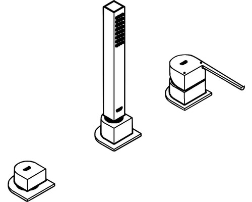 GROHE badkraan GROHE PLUS chroom 23845003