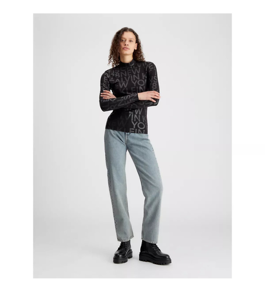 Calvin Klein Jeans Camiseta preta com logo