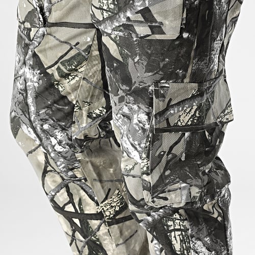 Pantalon Cargo Gris Vert Kaki