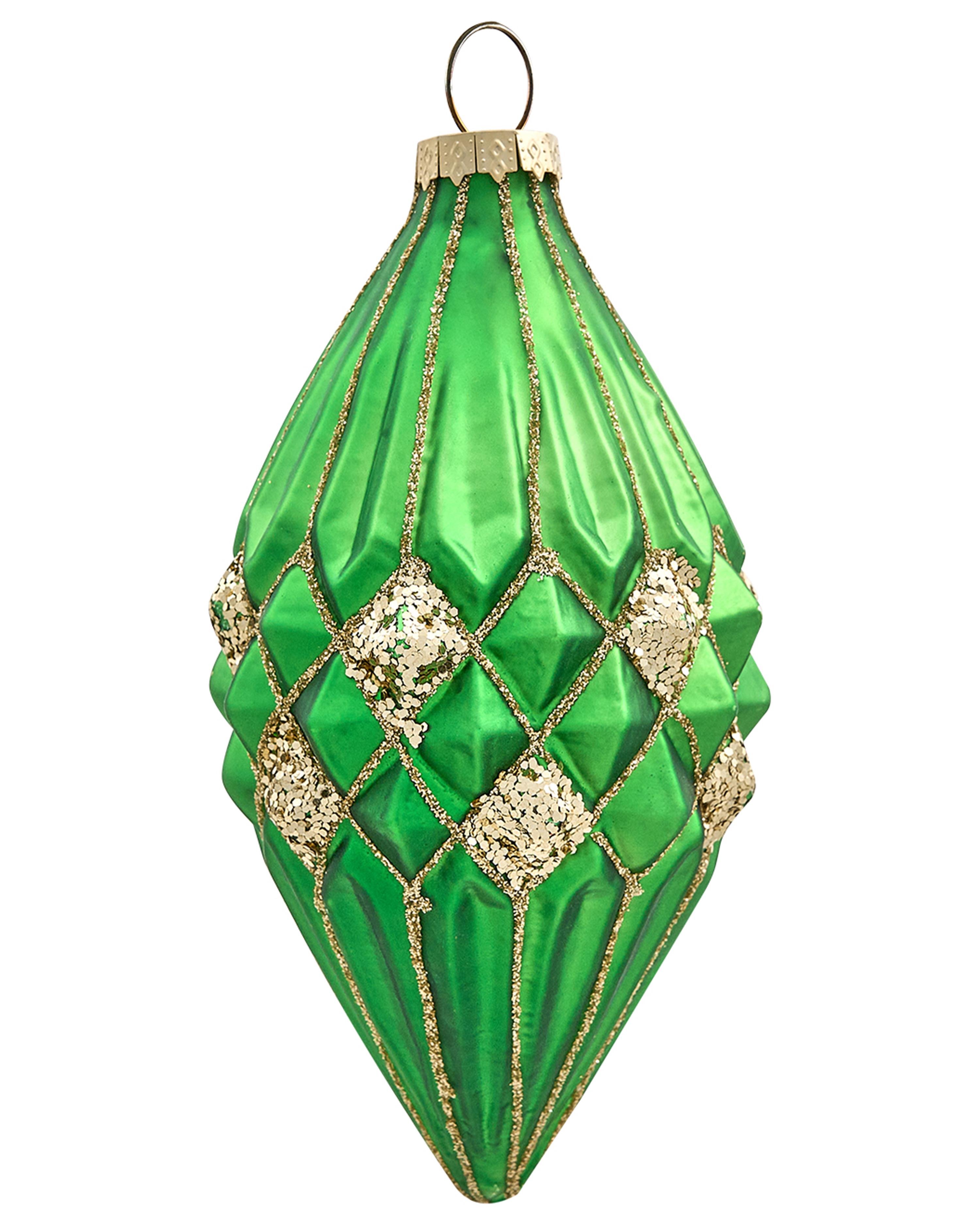 Set van 70 kerstballen TWINKLE Glas Rood/groen