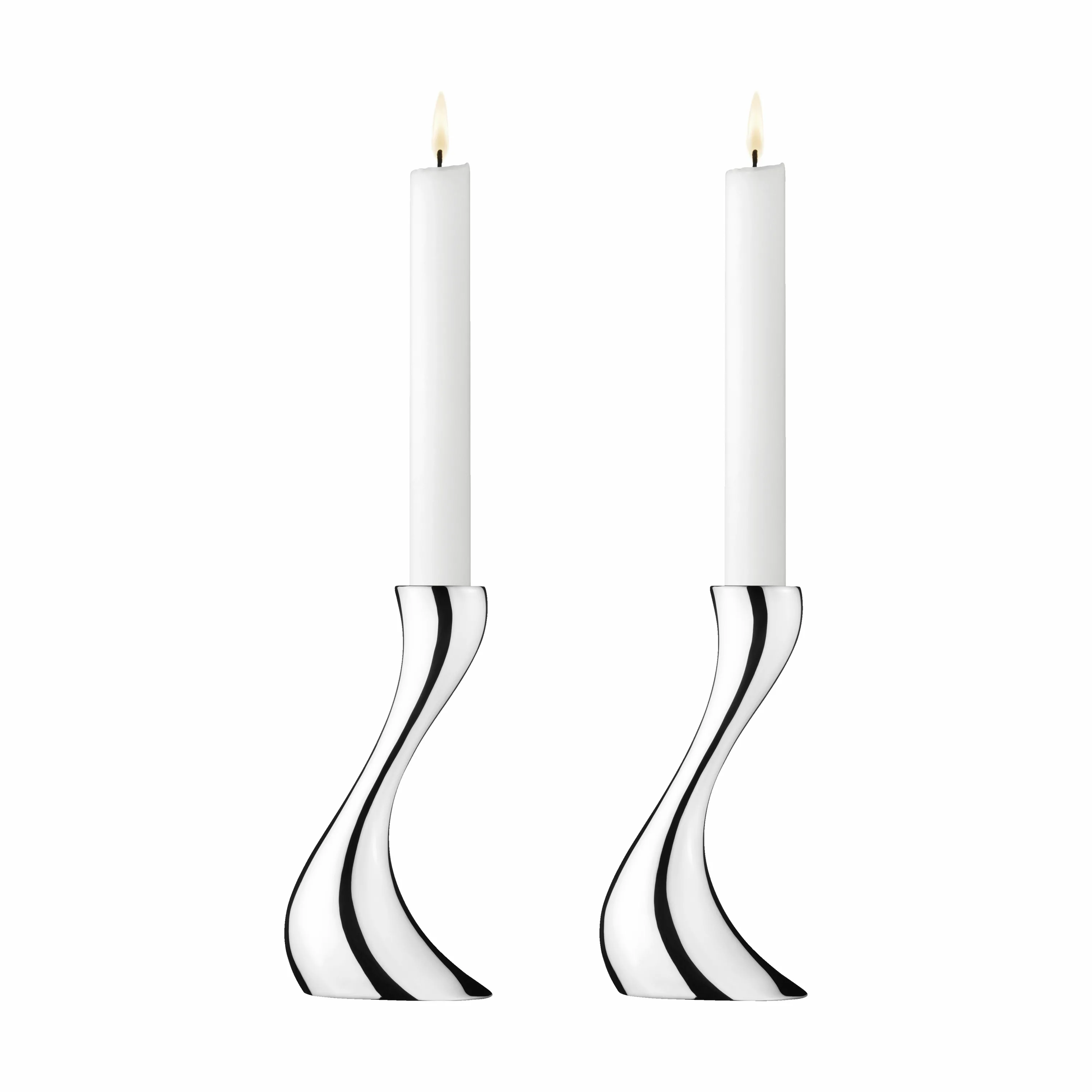 Georg Jensen Cobra Lysestage - 2 stk.