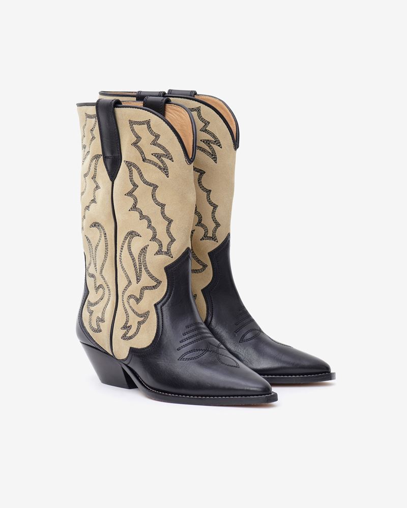 DUERTO BOTTES SANTIAGS EN CUIR VELOURS