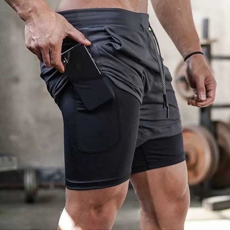 Femilina - Hardloopshorts met trekkoord in de taille