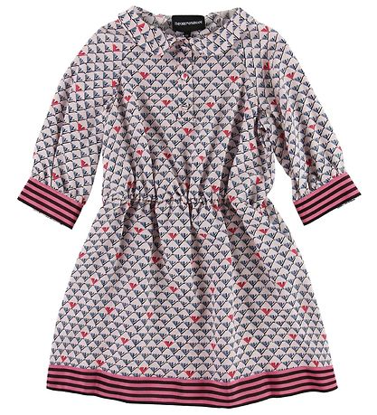 Emporio Armani Kjole - LyseRød m. Print