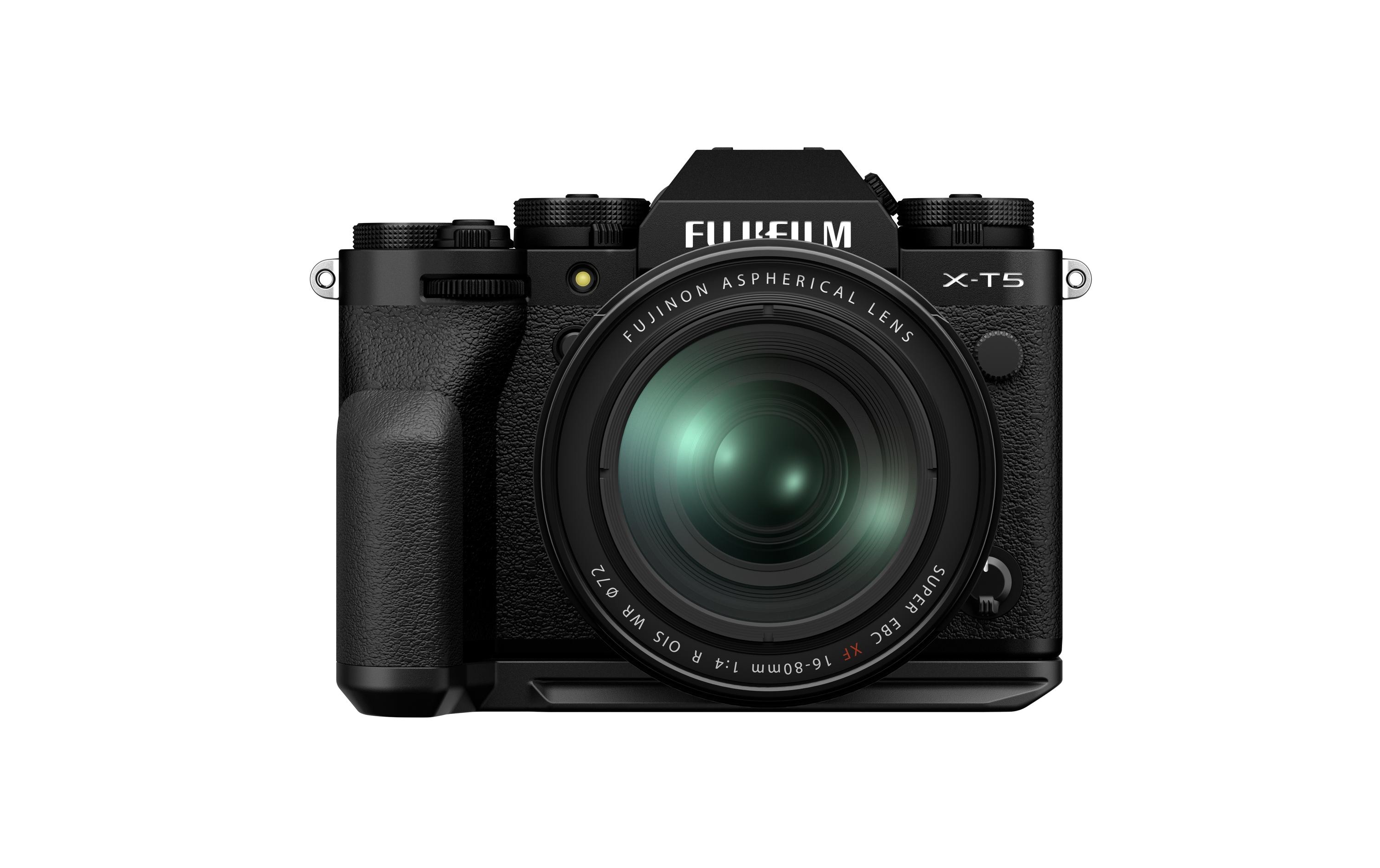 Fotokamera X-T5 Kit XF 16-80 mm Schwarz<br>Spiegellose Systemkamera mit 40.2 Megapixel-Sensor und integriertem Fünf-Achsen-Bildstabilisator