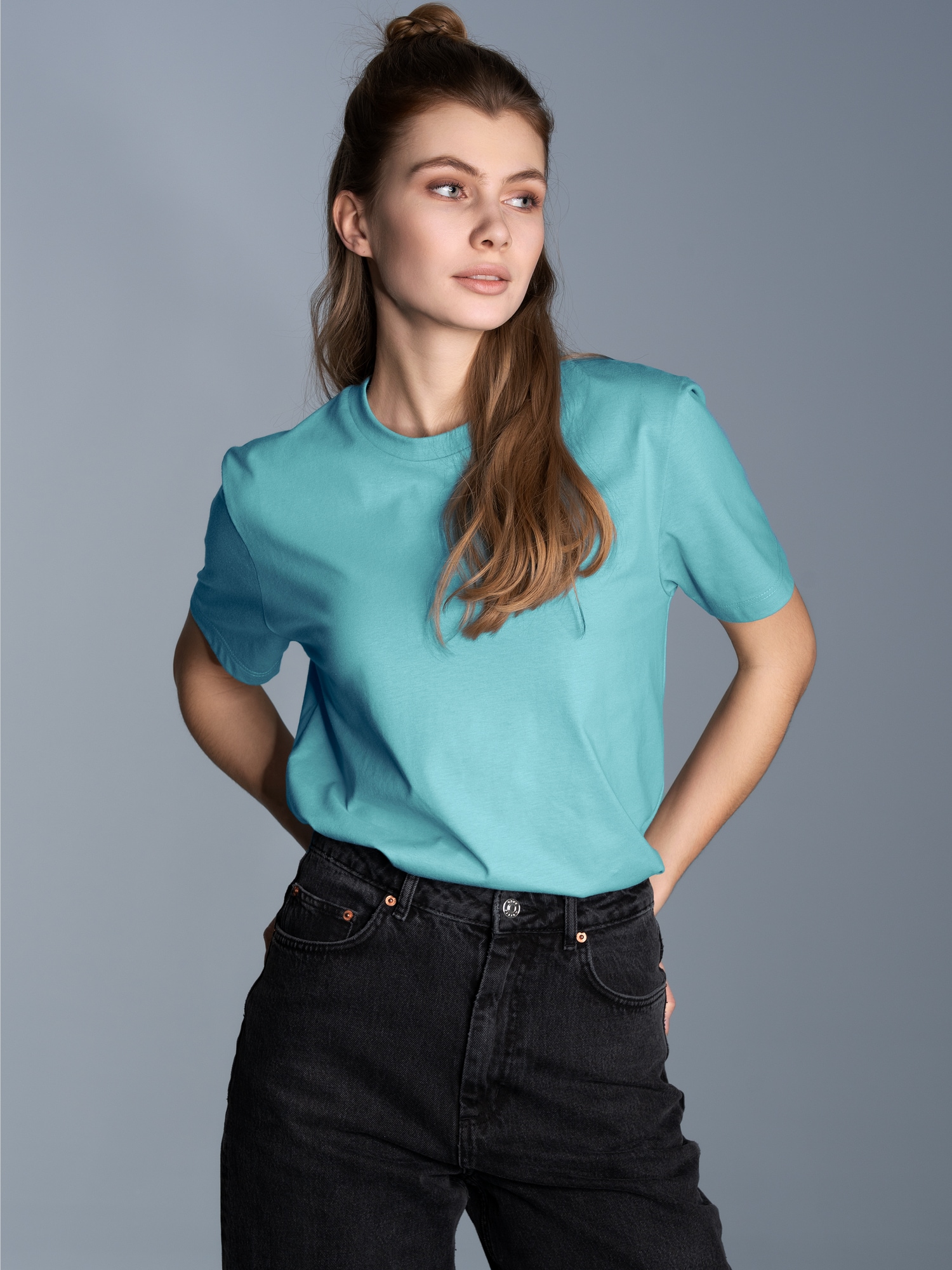 T-Shirt aus 100% Biobaumwolle Mint-C2C