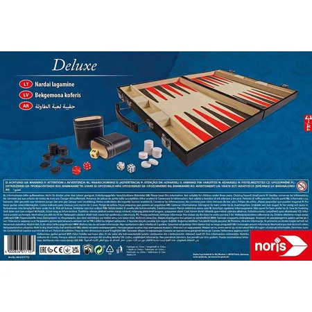 Noris Spiele Deluxe Backgammon Koffer - 15