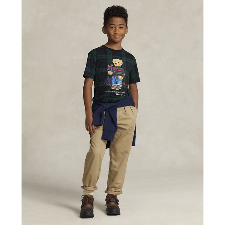 Polo Ralph Lauren Polo Bear Plaid Cotton Jersey Tee Blackwatch pld