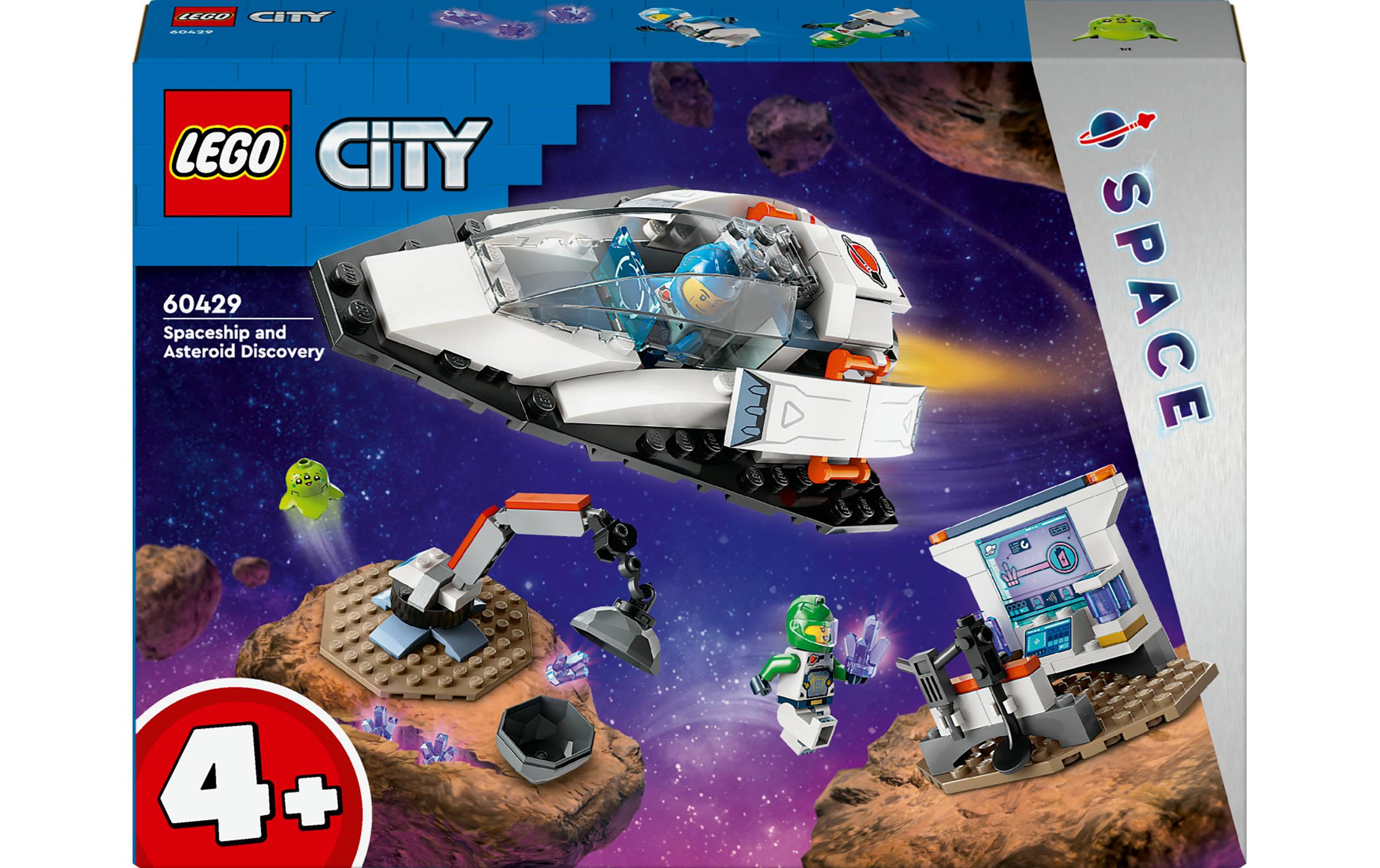 City Bergung eines Asteroiden im Weltall 60429Spielset mit einem coolen Raumschiff