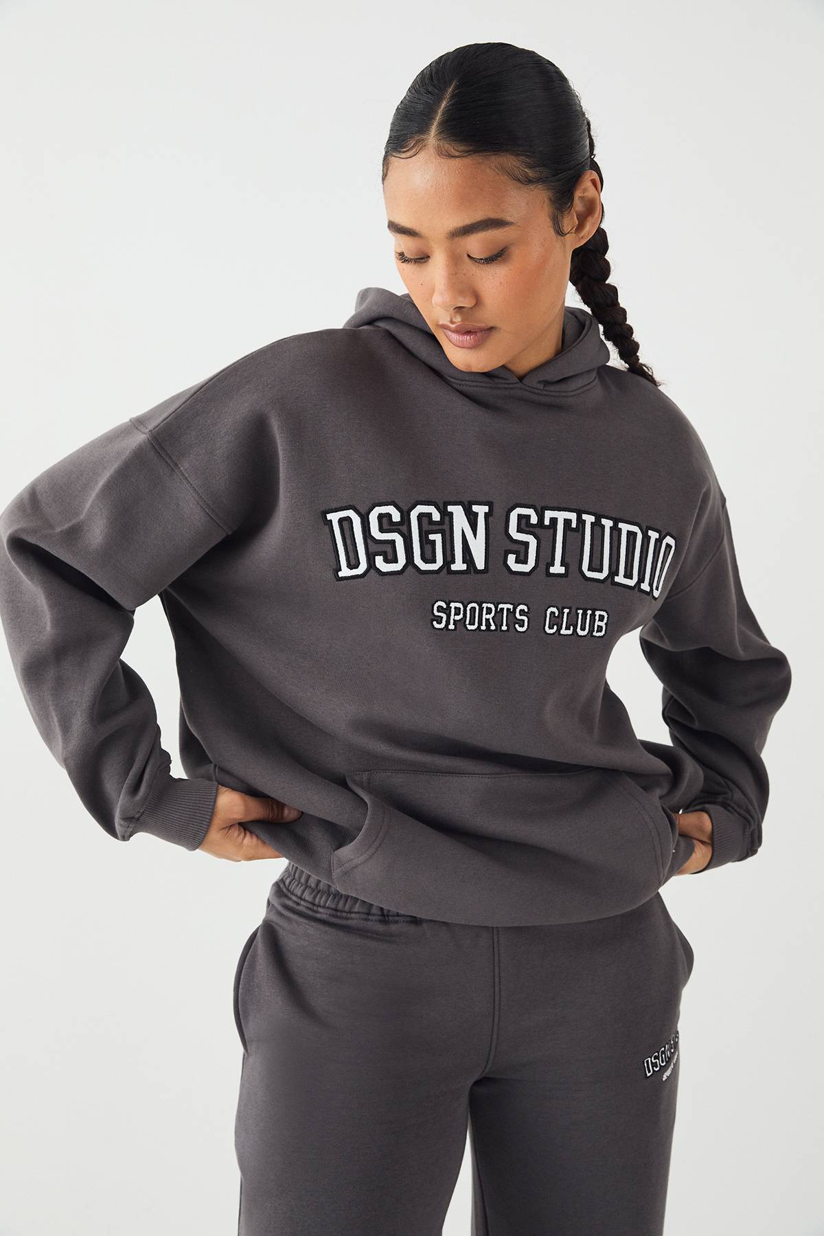 DSGN Studio Applique Oversized Hoodie