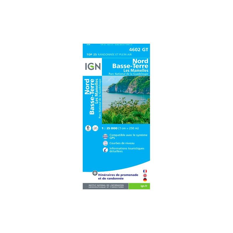 Lamentin - Basse Terre - Carte topographique