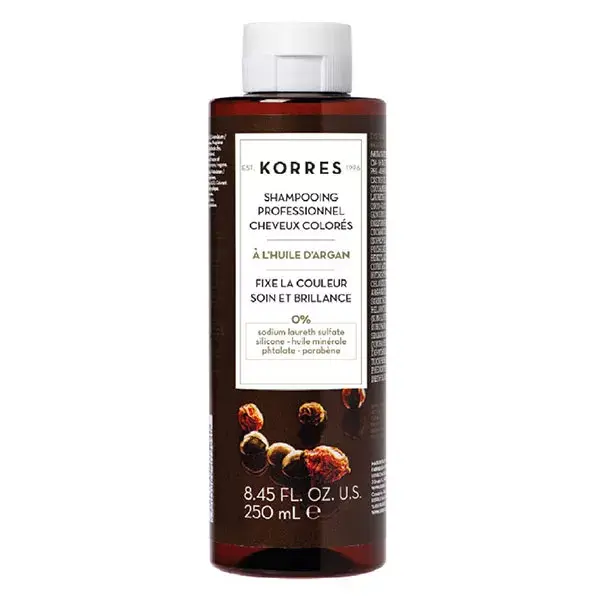 Korres Capillaire Shampoing Post-Coloration à l'Argan 250ml