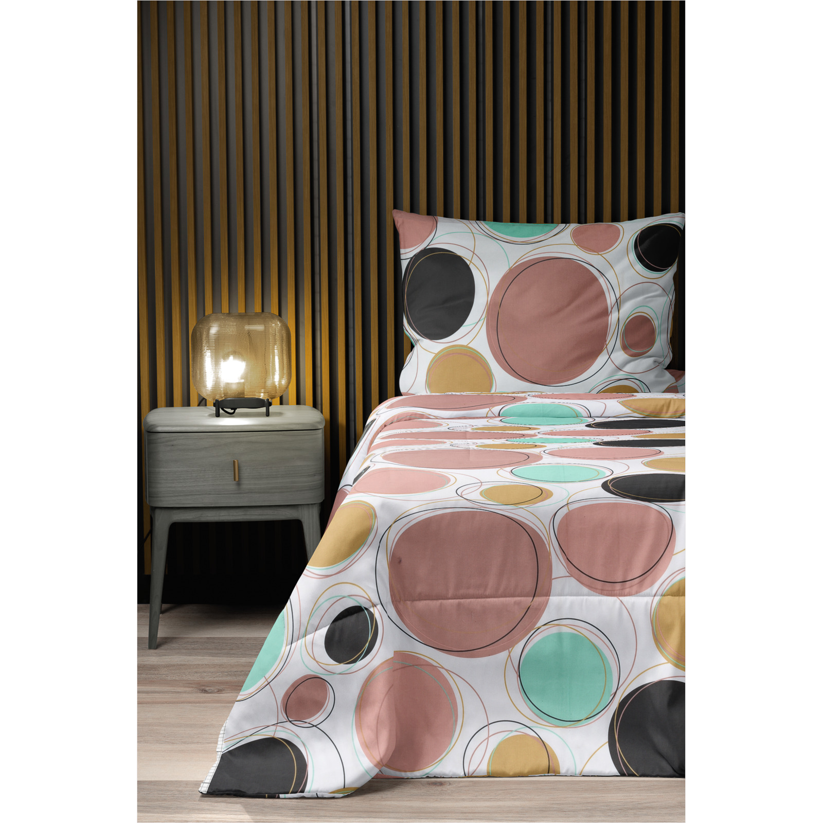 Bettwäsche Baumwolle Twister rosa 50x70 Kissenbezug