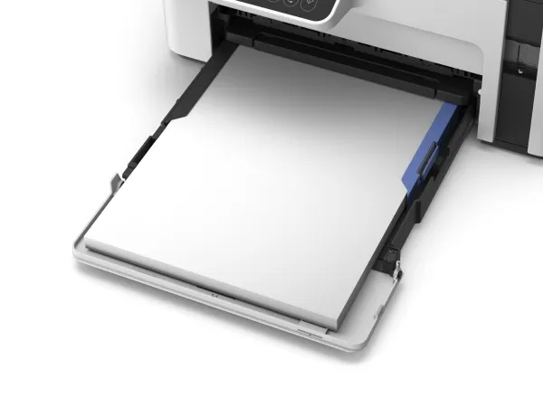 Epson EcoTank ET-M2120 - Multifunktionsprinter - S/H - blækprinter - A4/Legal (medie) - op til 15 spm (udskriver) - 150 ark - USB, Wi-Fi - hvid