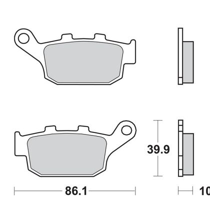 Plaquettes de freins Brembo Sinter Métal Fritté arrière