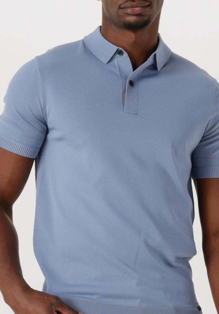 lichtblauwe genti polo polo button ss k2046-1260