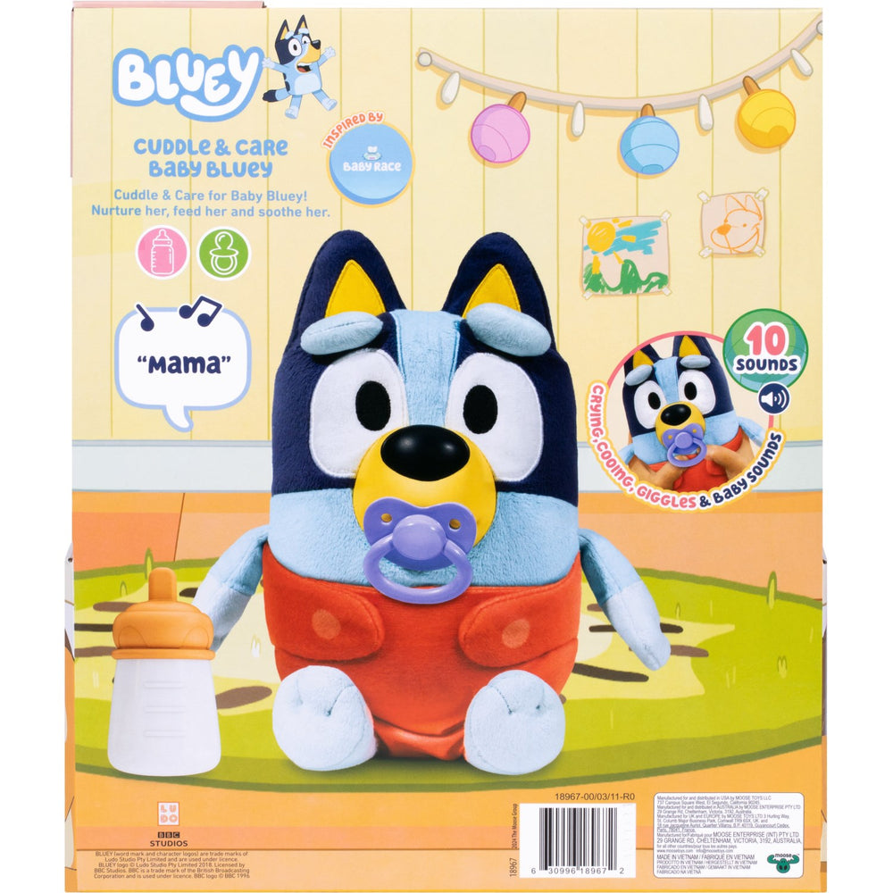 Køb Bluey Cuddle & Care Baby Plys