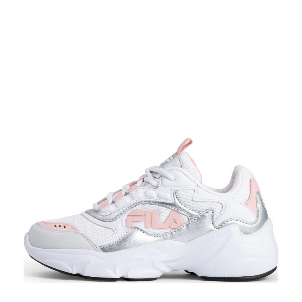 Fila Collenesneakers wit/zilver/lichtroze