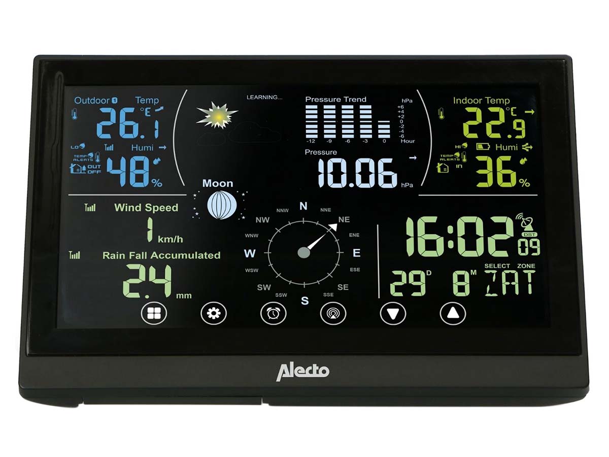 Alecto WS3875 Weerstation - Black