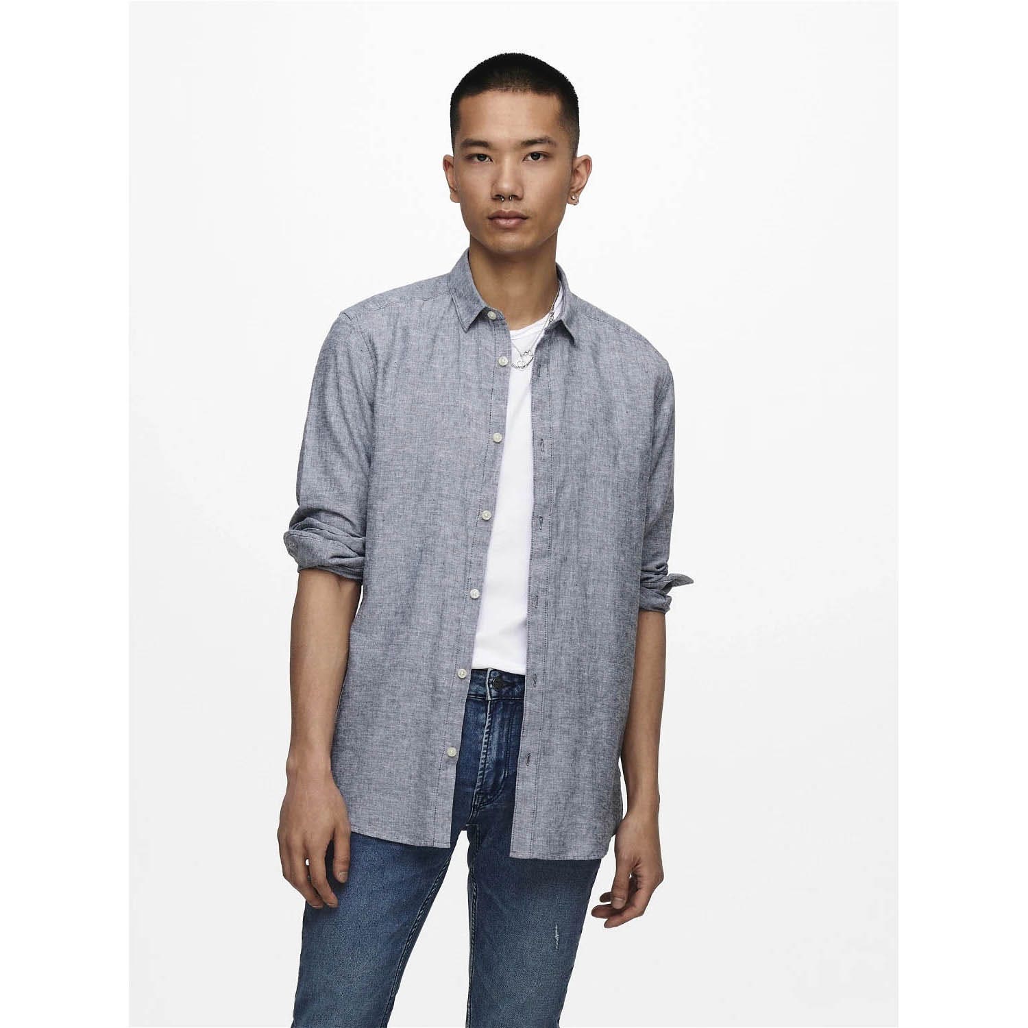 ONLY & Sons  Caiden Solid Linen Shirt
