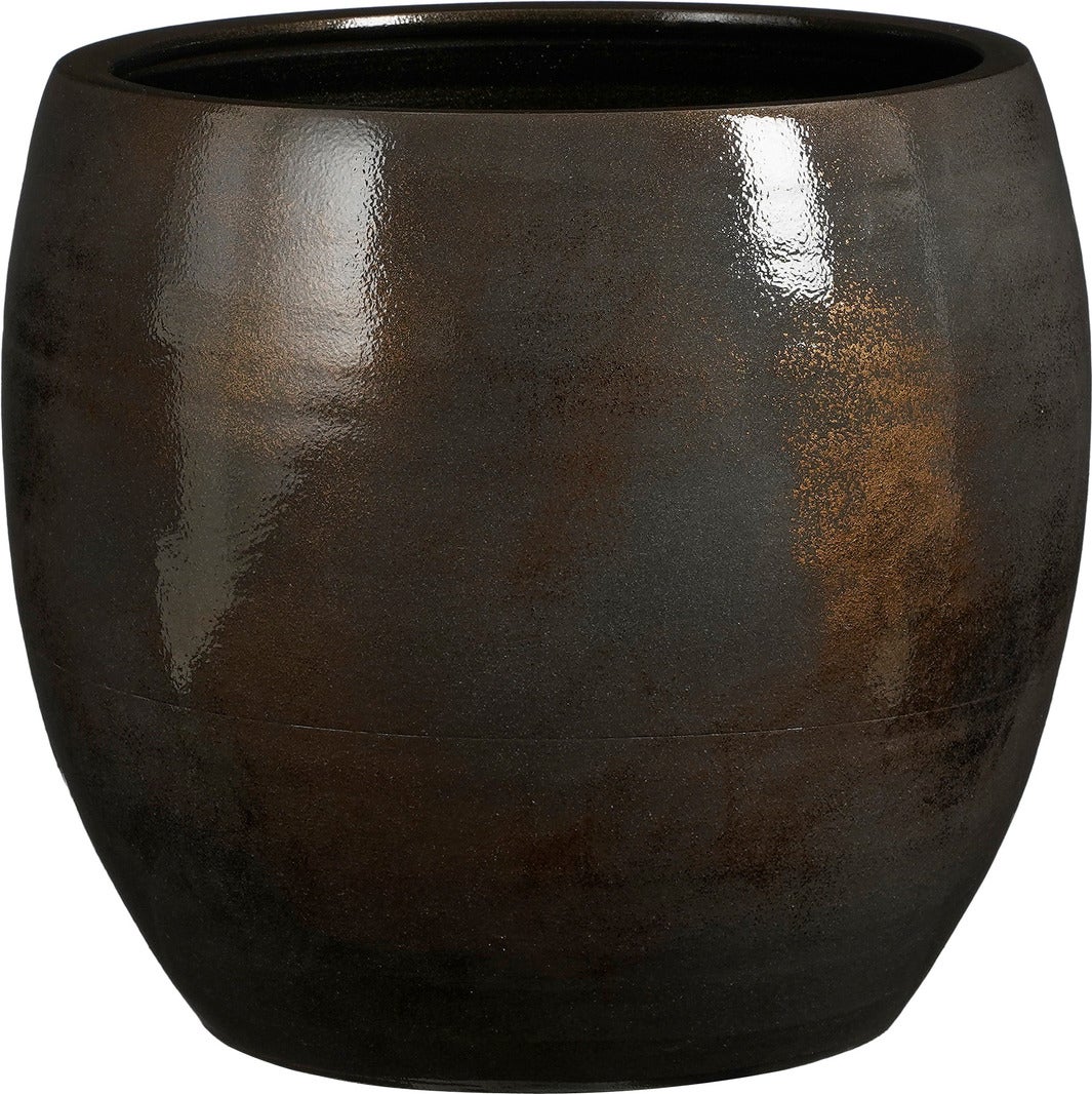 Mica Decorations bloempot Pescara brons D 35 H 31 cm
