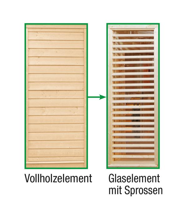 Wolff FinnhausTauschelement Paradiso Vollholz