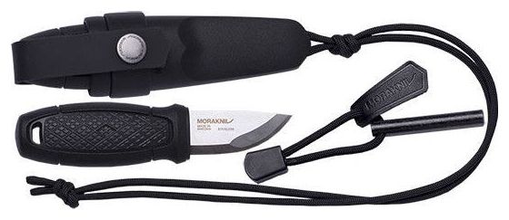 KIT COUTEAU   ALLUME FEU MORAKNIV ELDRIS KIT NOIR