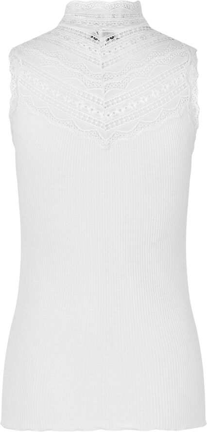Rosemunde Silk top w/ lace Hvid