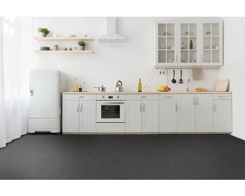 Maxima uni antraciet PVC vloer 990D 200 cm breed (per meter verkocht)